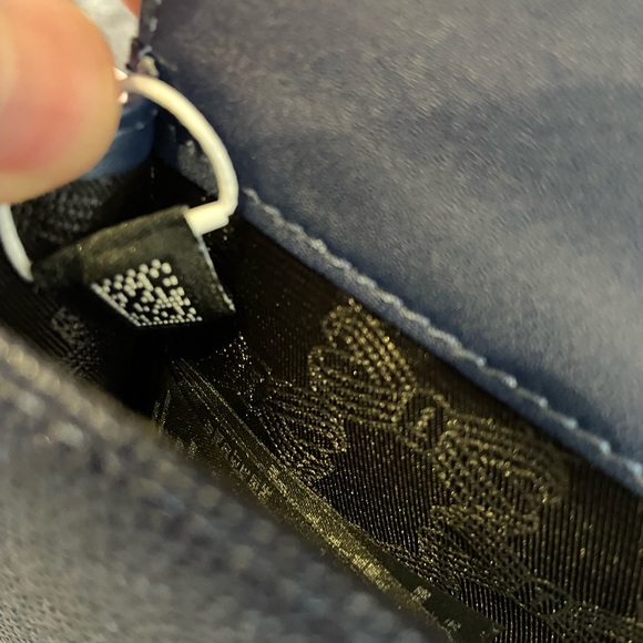 NWT Authentic Navy Ted Baker Krystan Bow Leather Envelope Pouch/bag - Picture 16 of 17